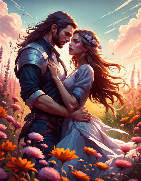 fantasy couple art|More.